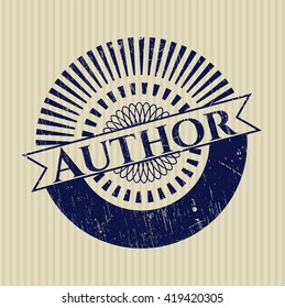 Autor-Kautschuk-Grunge Textur-Stempel