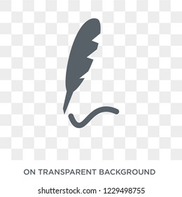 Author Sign icon. Trendy flat vector Author Sign icon on transparent background from Cinema collection. 