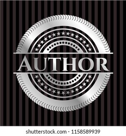 Author silver emblem or badge