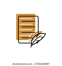 Icono del Vector del autor. signo plano para el concepto móvil y el Diseño web. Símbolo, ilustración del logotipo. Gráficos de Vector