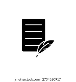 Icono del Vector del autor. signo plano para el concepto móvil y el Diseño web. Símbolo, ilustración del logotipo. Gráficos de Vector
