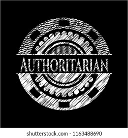 Authoritarian with chalkboard texture