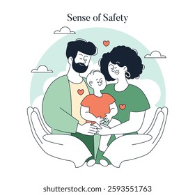 Authoritative parenting style promotes a strong bond between parents and children, focusing on love, support, and establishing a sense of safety in a nurturing environment. Family dynamics foster