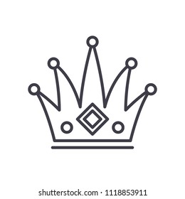 Authority black icon concept. Authority flat  vector symbol, sign, illustration.