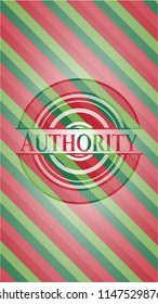 Authority christmas badge.