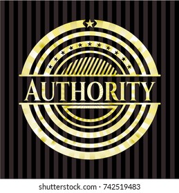 Authority golden badge