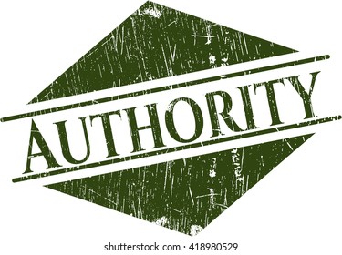 Authority grunge style stamp