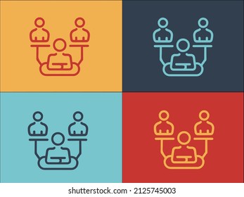 Authority Hierarchy Logo Template, Simple Flat Icon Of hierarchy,authority,management