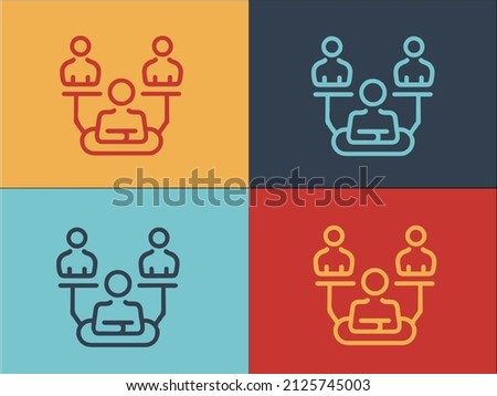 Authority Hierarchy Logo Template, Simple Flat Icon Of hierarchy,authority,management