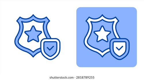 Authority icon, with contrast background.