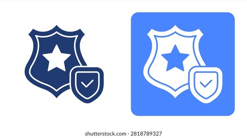 Authority icon, with contrast background.