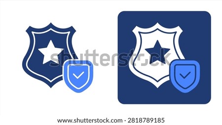 Authority icon, with contrast background.