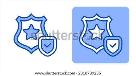Authority icon, with contrast background.