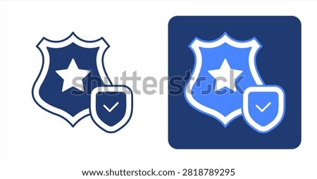 Authority icon, with contrast background.