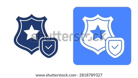 Authority icon, with contrast background.
