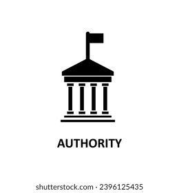 Authority icon. Creative element design, Authority icon for web design flat trendy style illustration..eps