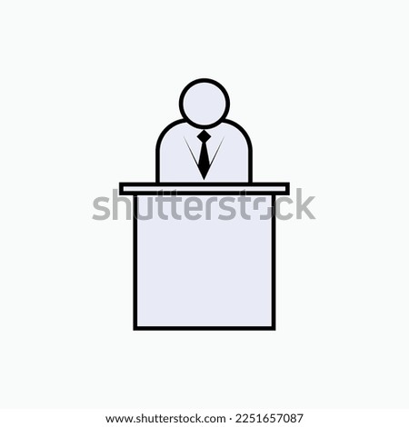Authority Icon. Decision Maker, Symbol of Authorities.