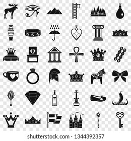 Authority icons set. Simple style of 36 authority vector icons for web for any design