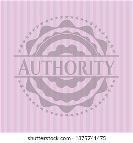 Authority pink emblem