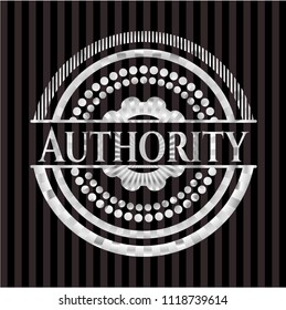 Authority silver emblem or badge