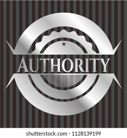 Authority silvery badge