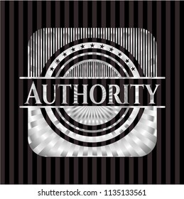 Authority silvery badge
