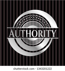 Authority silvery emblem