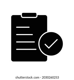 Authorization Approval Document Minimalistic Flat Line Outline Stroke Icon Pictogram Symbol