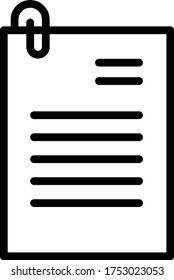 Authorization Approval Document vector icon.