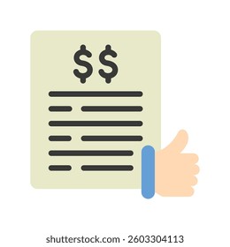 Authorization flat color icon, mini illustration. use for economy, business, finance, ecommerce, payment service UI, UX kit, app and web development, digital or print.