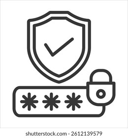 Authorization Icon Vector Illustration Outline