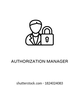 Authorization Manager Icon Vector Logotype Stock Vector (Royalty Free ...