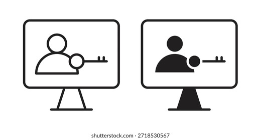 Autorizar conceito de ícone para infográfico, site ou aplicativo.