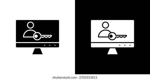 Autorizar doodle de ilustración de iconos. Conjunto de Vector de ilustración plana