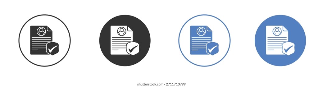 Autorizar ilustración de Arte vectorial de iconos. para concepto móvil y Diseños web