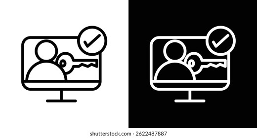 Autorizar Ilustración vectorial de iconos EPS