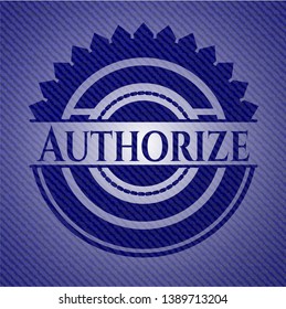 Authorize jean background. Vector Illustration. Detailed.