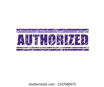 Authorized blue stamp
