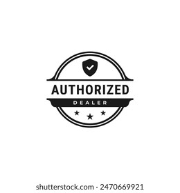 Authorized dealer stamp or logo vector isolated. Best Authorized dealer stamp for manufacturers or official companies