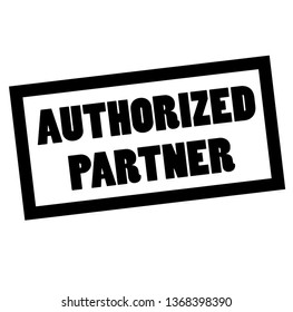 AUTHORIZED PARTNER stamp on white