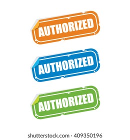 Authorized Sticker Labels