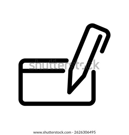 Authorizing Payment Bank Card and Writing Instrument for Approval
