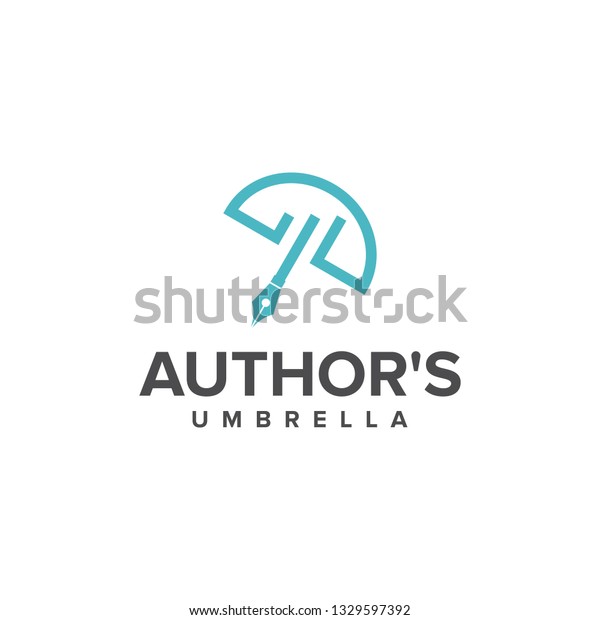 Authors Logo Designs Ubrella Unique Logo Stock Vector Royalty