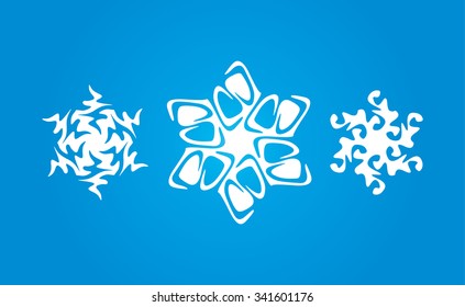 Author's modern original snowflakes