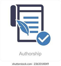 Concepto de icono de autorización y edición