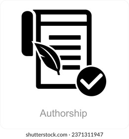 Concepto de icono de autorización y edición