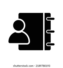 Authorship icon. Black vector graphics.