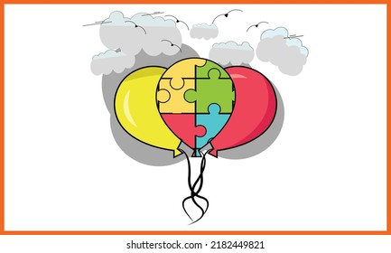 Autism Awareness Day SVG Design.