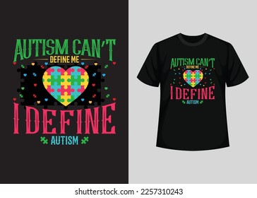 Autism Awareness Day T-Shirt Design, Awesome Autism's day t shirt design, World Autism Awareness Day  T-shirt Design, typography t-shirt, Vector and Illustration Elements For an Printable Products