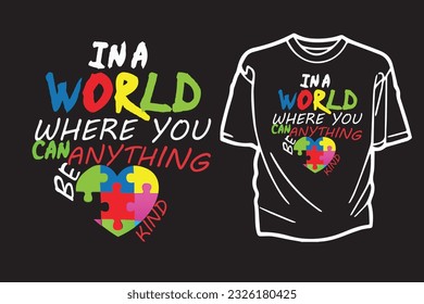 Autism Awareness Day T-shirt Design